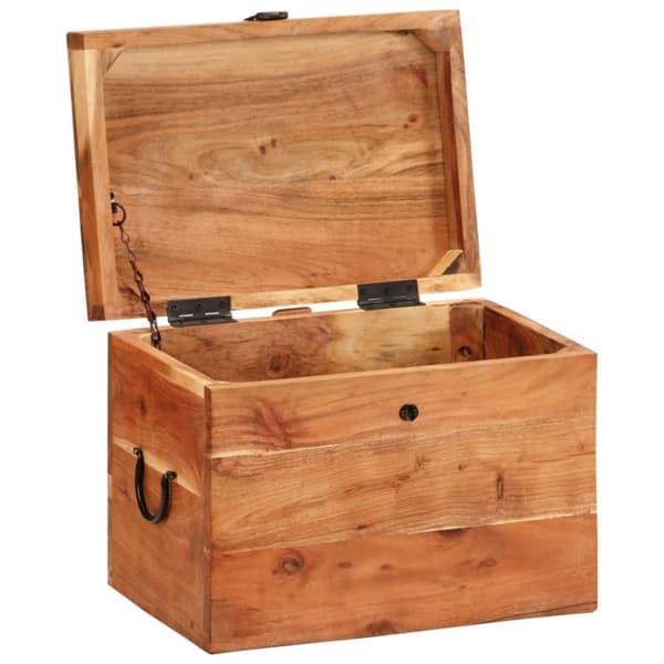 vidaXL opbevaringskasse 39x28x31 cm massivt akacietræ -  Opbevaringskister