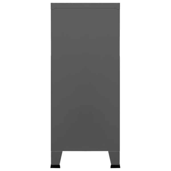 vidaXL Teollinen säilytysarkku antrasiitti 90x40x100 cm teräs - Säilytysarkut