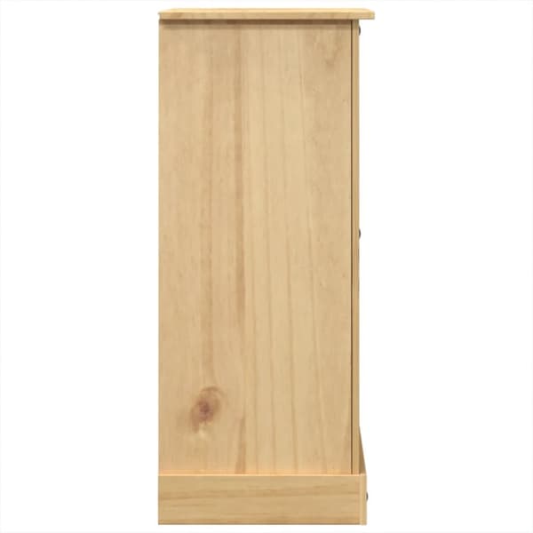 vidaXL kommode Corona 92x48x120 cm massivt fyrretræ - Opbevaringskister