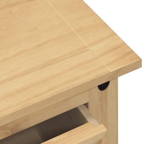 vidaXL kommode Corona 92x48x120 cm massivt fyrretræ - Opbevaringskister