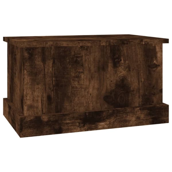 The Living Store opbevaringskasse 50x30x28 cm konstrueret træ røget egetræsfarve - Opbevaringskister
