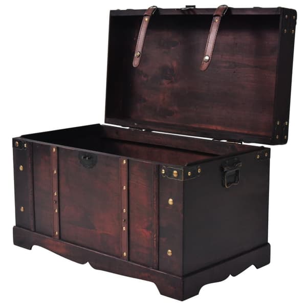The Living Store Vintage Aarrearkku Puu 66x38x40 cm -  Säilytysarkut
