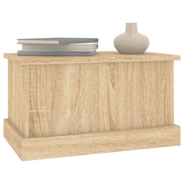The Living Store opbevaringskasse 50x30x28 cm konstrueret træ sonoma-eg -  Opbevaringskister