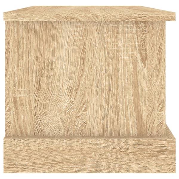 The Living Store opbevaringskasse 50x30x28 cm konstrueret træ sonoma-eg -  Opbevaringskister