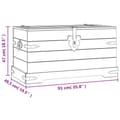 Miniatyrbillede 9 af 9: The Living Store opbevaringskiste Corona-serien 91x49,5x47 cm mexicansk fyrretræ -  Opbevaringskister