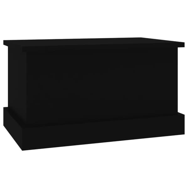 The Living Store Förvaringslåda svart 50x30x28 cm konstruerat trä -  Lagringskistor