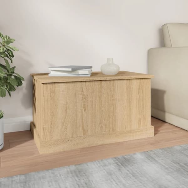 The Living Store opbevaringskasse 70x40x38 cm konstrueret træ sonoma-eg -  Opbevaringskister