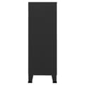 Miniatyrbillede 5 af 11: The Living Store industrielt opbevaringsskab 75x40x115 cm metal sort -  Opbevaringskister