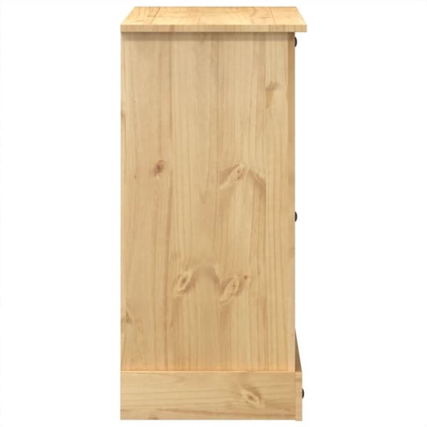 The Living Store kommode Corona 110x43x91 cm massivt fyrretræ - Opbevaringskister
