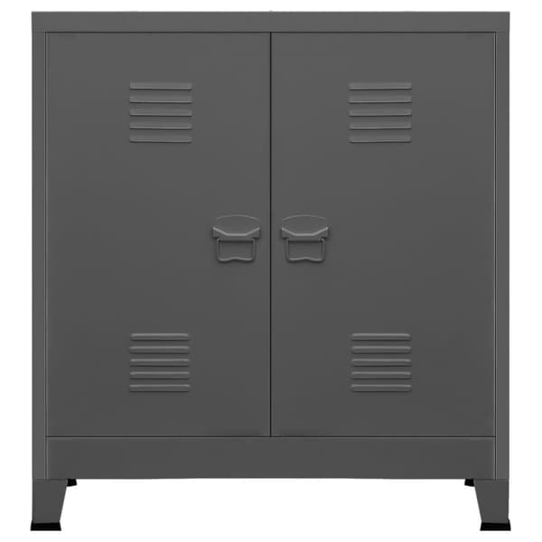 Opbevaringskister - Living industrielt opbevaringsskab 90x40x100 cm stål antracitgrå