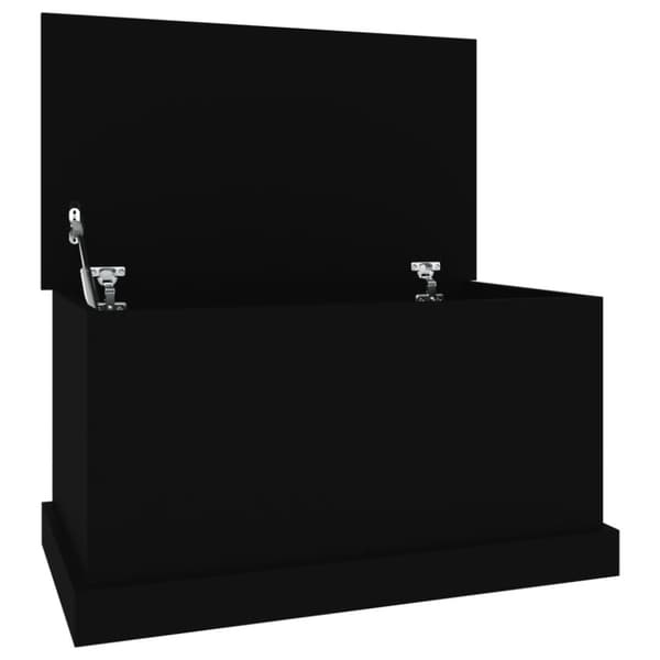 Opbevaringskister - Living opbevaringskasse 70x40x38 cm konstrueret træ sort