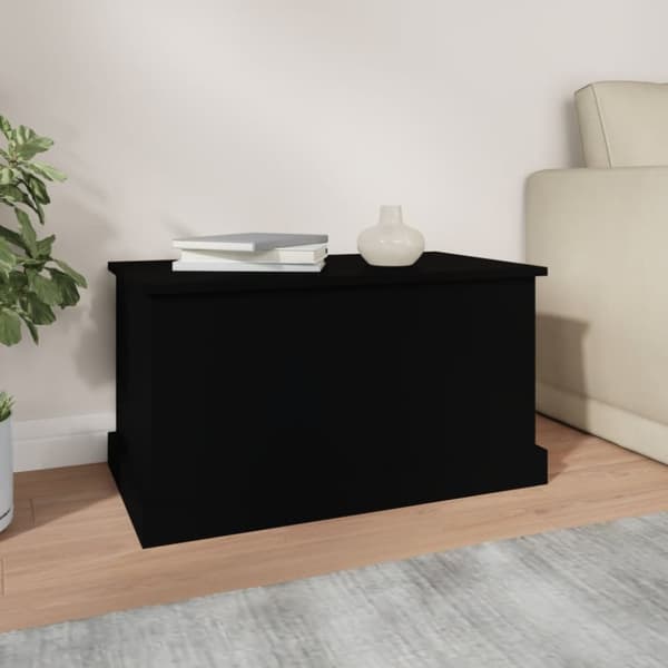 Opbevaringskister - Living opbevaringskasse 70x40x38 cm konstrueret træ sort
