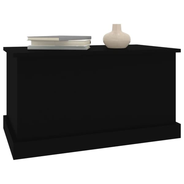 Opbevaringskister - Living opbevaringskasse 70x40x38 cm konstrueret træ sort