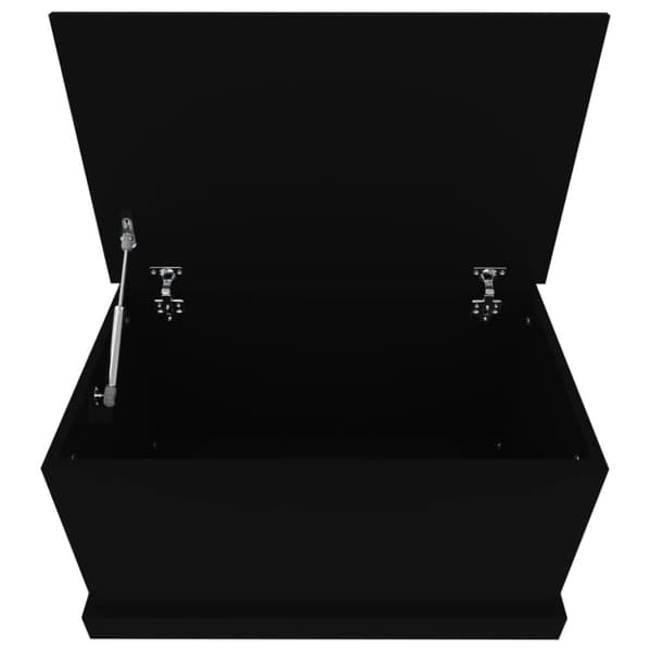 Opbevaringskister - Living opbevaringskasse 70x40x38 cm konstrueret træ sort
