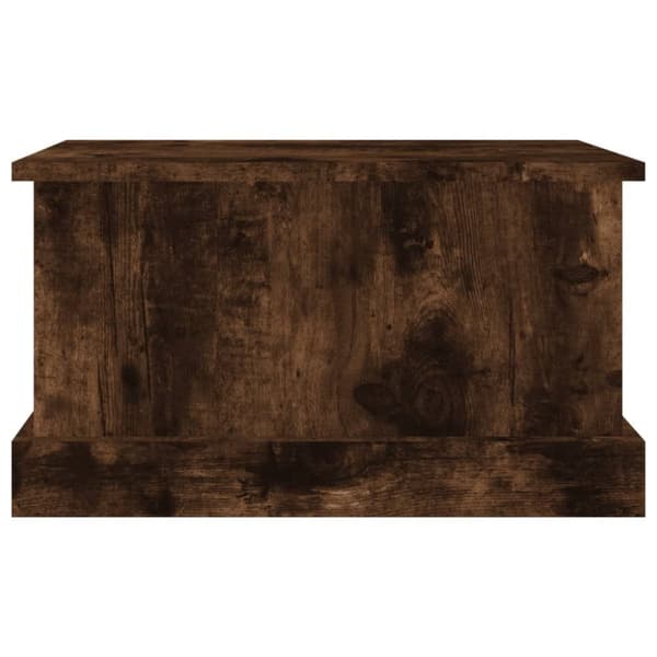 Förvaringslåda rökfärgad ek 50x30x28 cm konstruerat trä - Förvaringslåda - Förvaringslådor - Home & Living