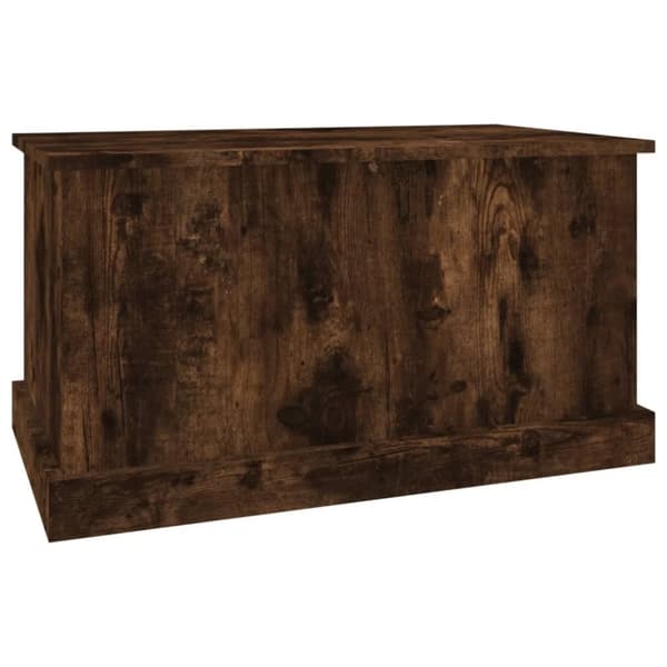Opbevaringskasse 70x40x38 cm konstrueret træ røget egetræsfarve - Opbevaringskasse - Opbevaringskasser - Home & Living