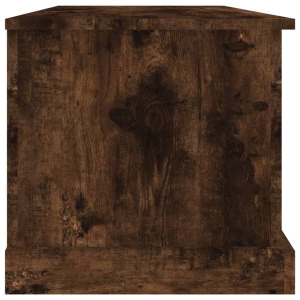 Opbevaringskasse 70x40x38 cm konstrueret træ røget egetræsfarve - Opbevaringskasse - Opbevaringskasser - Home & Living