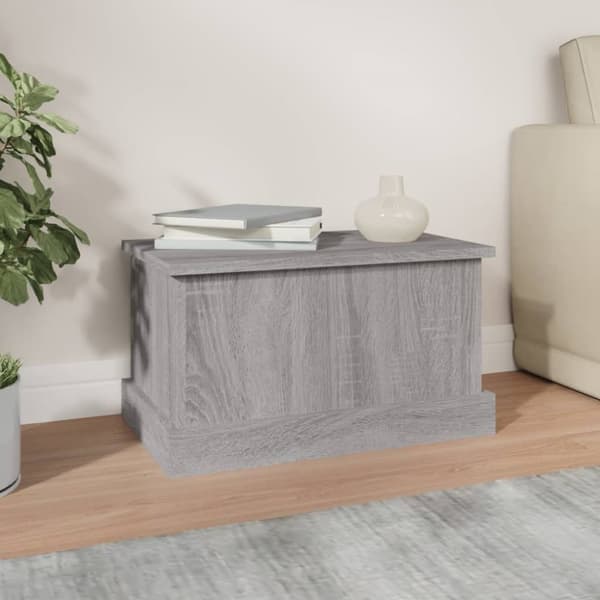 Opbevaringskasse 50x30x28 cm konstrueret træ grå sonoma-eg - Opbevaringskasse - Opbevaringskasser - Home & Living