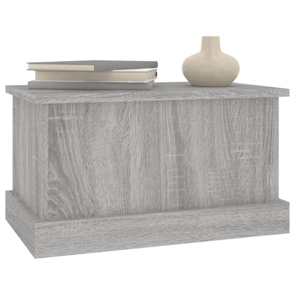Opbevaringskasse 50x30x28 cm konstrueret træ grå sonoma-eg - Opbevaringskasse - Opbevaringskasser - Home & Living