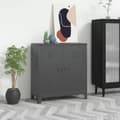 Miniatyrbild 2 av 10: Industriellt förvaringsskåp antracit 90x40x100 cm stål - Förvaringskista - Förvaringskistor - Home & Living