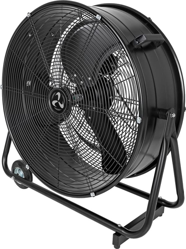 CasaFan DF600 Eco IP54 SL udendørs ventilator 123 W (Ø x h) 65 cm x 77 cm sort (mat)