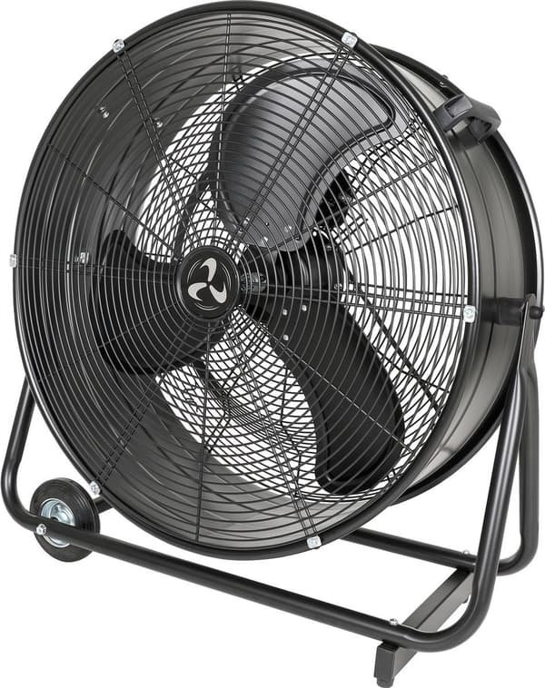 CasaFan DF600 Eco IP54 SL udendørs ventilator 123 W (Ø x h) 65 cm x 77 cm sort (mat)
