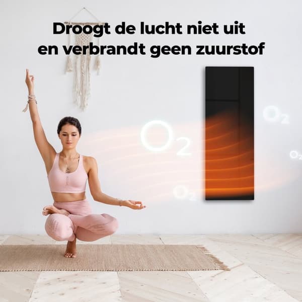 Aeno infrarød varmelegeme Premium Eco Smart LED GH4S 700W BK detail (AGH0004S)
