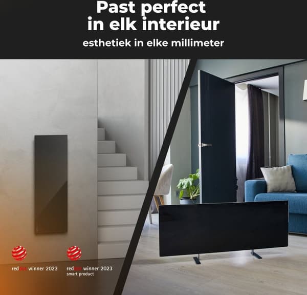 Aeno infrarød varmelegeme Premium Eco Smart LED GH4S 700W BK detail (AGH0004S)