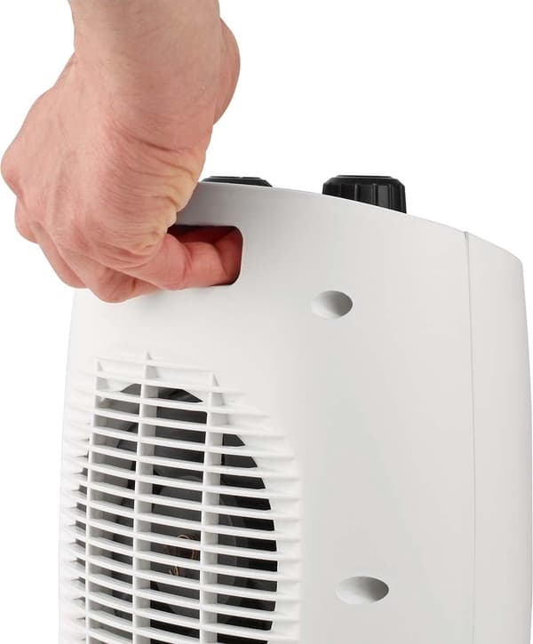 Keraaminen PTC-puhallinlämmitin| 1000 2000 W| 2 lämpötilaa Säädettävä termostaatti| (HTFA19WT)