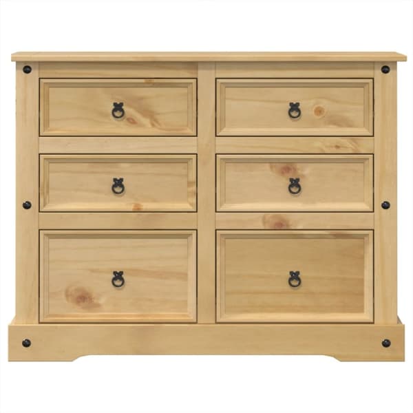 kommode Corona 120x48x91 cm massivt fyrretræ