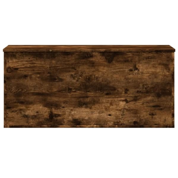 vidaXL opbevaringsboks 100x42x46 cm konstrueret træ røget egetræsfarve