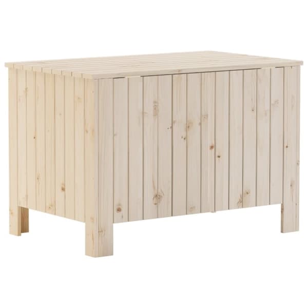 vidaXL opbevaringsboks med låg RANA 80x49x54 cm massivt fyrretræ