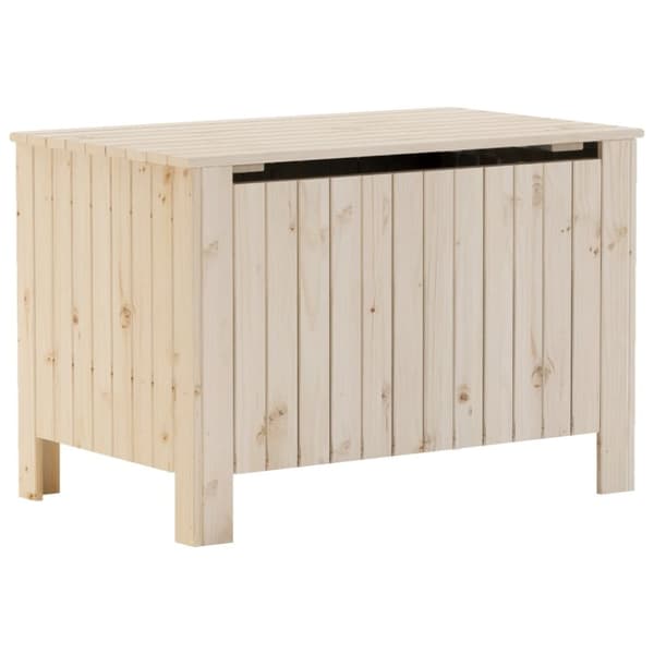 vidaXL opbevaringsboks med låg RANA 80x49x54 cm massivt fyrretræ