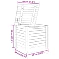 Miniatyrbilde 8 av 9: vidaXL Putekasse med lokk RANA 60x49x54 cm heltre furu