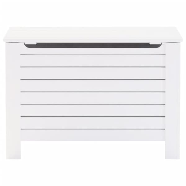 vidaXL Putekasse med lokk RANA hvit 100x49x54 cm heltre furu