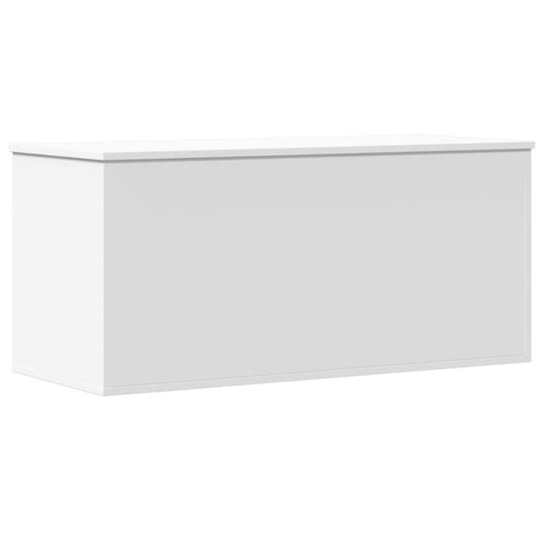 vidaXL Oppbevaringsboks hvit 100x42x46 cm konstruert tre