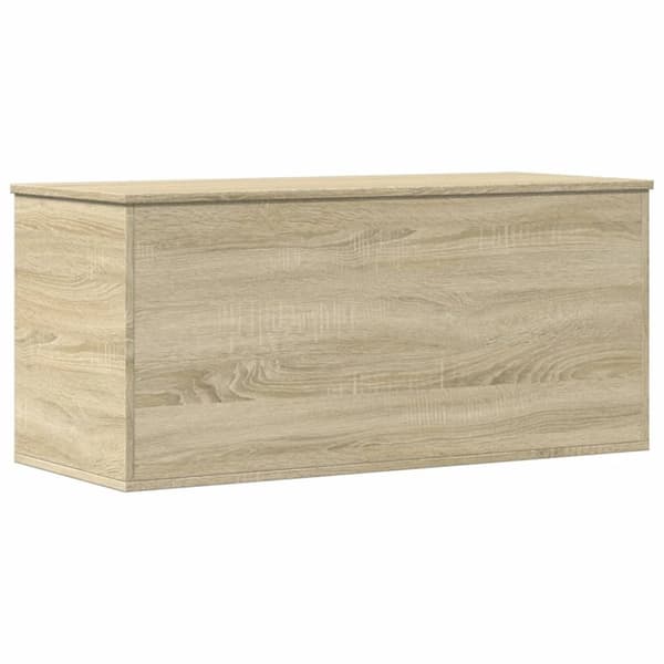 vidaXL Oppbevaringsboks sonoma eik 100x42x46 cm konstruert tre