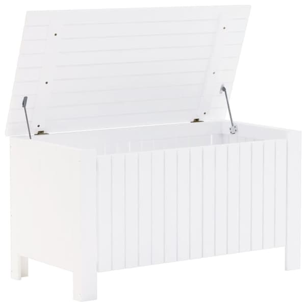 vidaXL Säilytyslaatikko kannella RANA valk. 100x49x54 cm täysi mänty