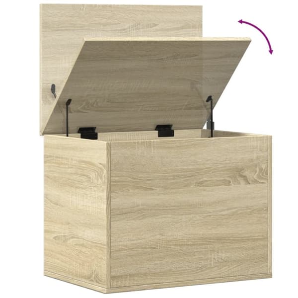vidaXL Förvaringslåda sonoma-ek 60x42x46 cm konstruerat trä