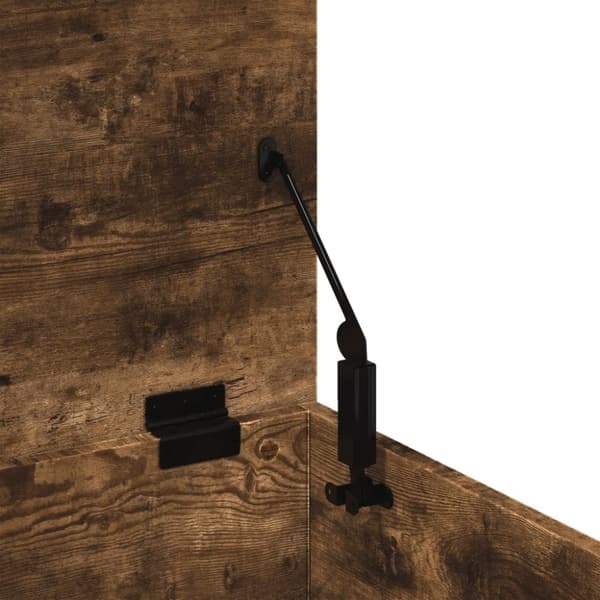 vidaXL Förvaringslåda rökfärgad ek 60x42x46 cm konstruerat trä