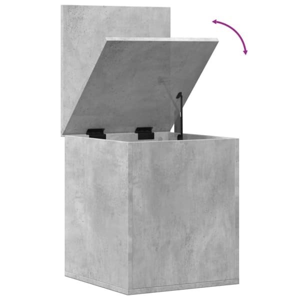 vidaXL Förvaringslåda betonggrå 40x42x46 cm konstruerat trä