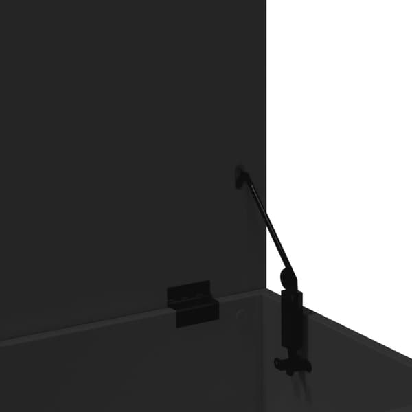 vidaXL opbevaringsboks 100x42x46 cm konstrueret træ sort