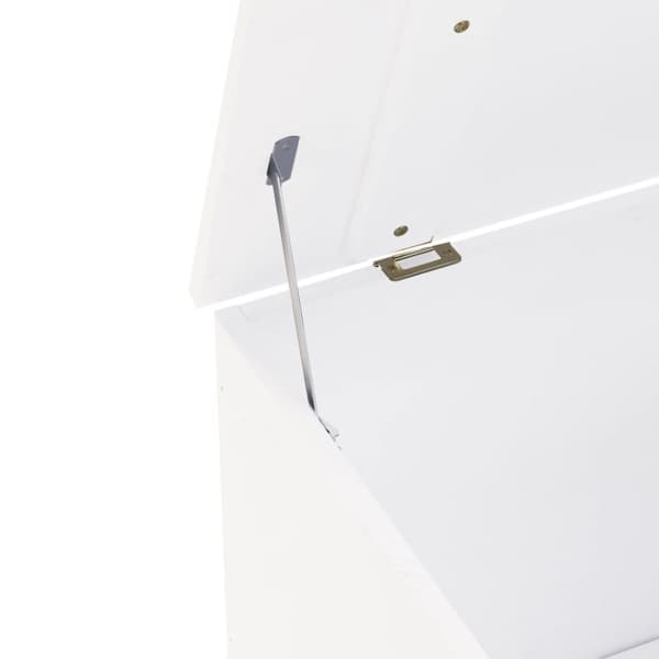vidaXL Putekasse med lokk RANA 80x49x54 cm heltre furu