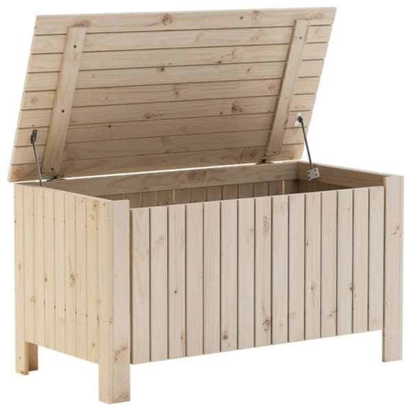 vidaXL Putekasse med lokk RANA 100x49x54 cm heltre furu