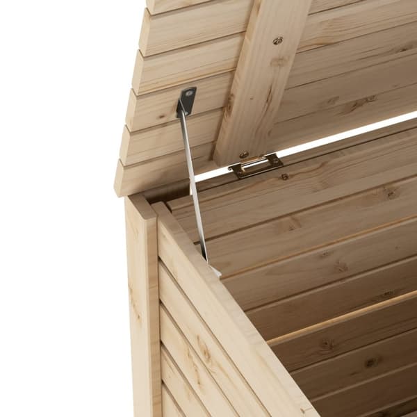 vidaXL Putekasse med lokk RANA 100x49x54 cm heltre furu