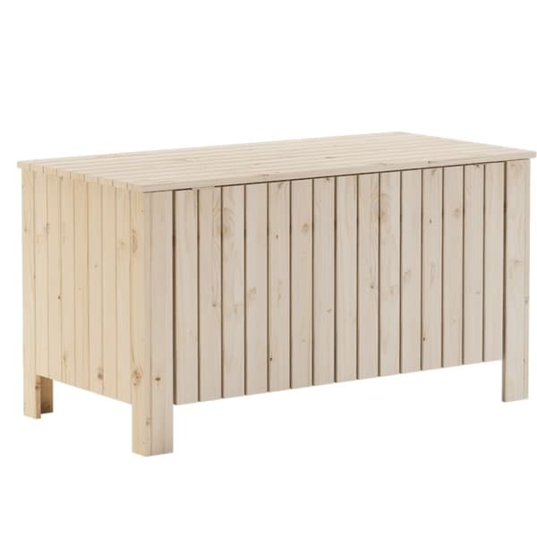 vidaXL opbevaringsboks med låg RANA 100x49x54 cm massivt fyrretræ