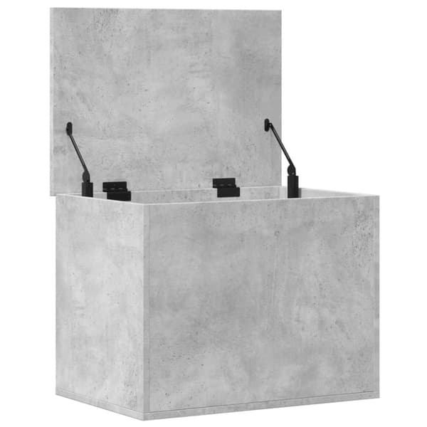 vidaXL Oppbevaringsboks betonggrå 60x42x46 cm konstruert tre