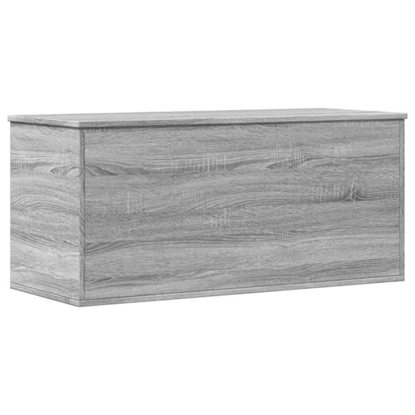 vidaXL Oppbevaringsboks grå sonoma 100x42x46 cm konstruert tre