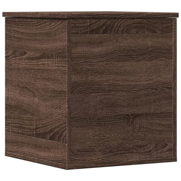 vidaXL opbevaringsboks 40x42x46 cm konstrueret træ brun egetræsfarve
