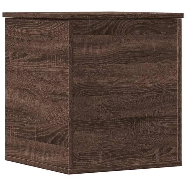 vidaXL Oppbevaringsboks brun eik 40x42x46 cm konstruert tre